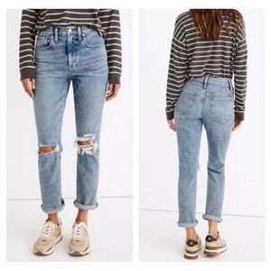 Classic Blue Distressed Women Jeans